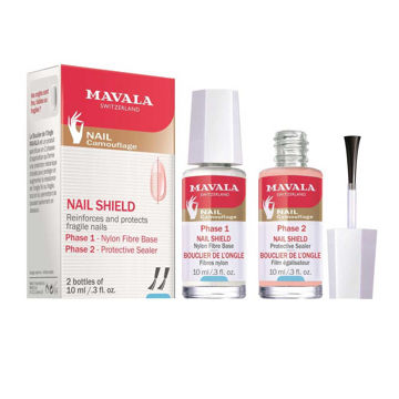 محلول استحکام بخش و محافظ ناخن های شکننده Nail Shield ماوالا