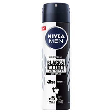 اسپری ضد تعریق مردانه Invisible Black & White Original نیوا 150ml